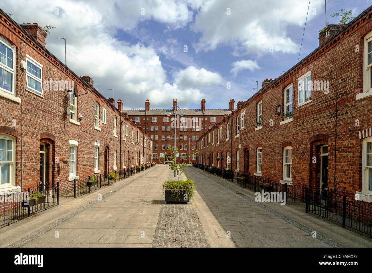 Terraced houses in Ancoats Stock Photo Alamy