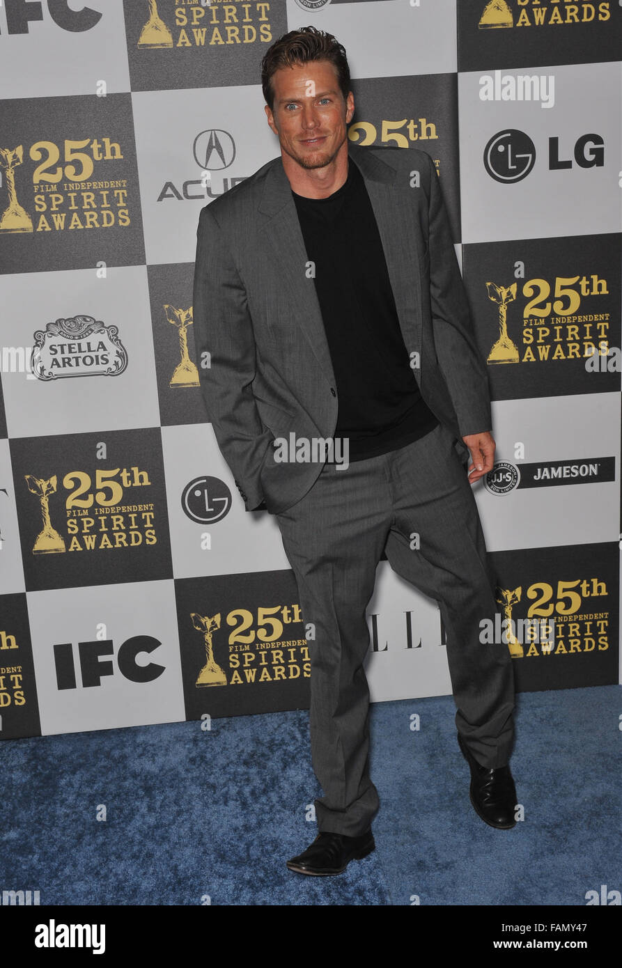 LOS ANGELES, CA - MARCH 5, 2010: Jason Lewis at the 25th Anniversary Film Independent Spirit Awards at the L.A. Live Event Deck in downtown Los Angeles. Stock Photo