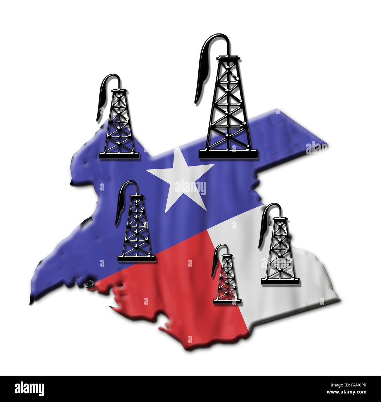 Texas booming oil field industry Stock Photo Alamy