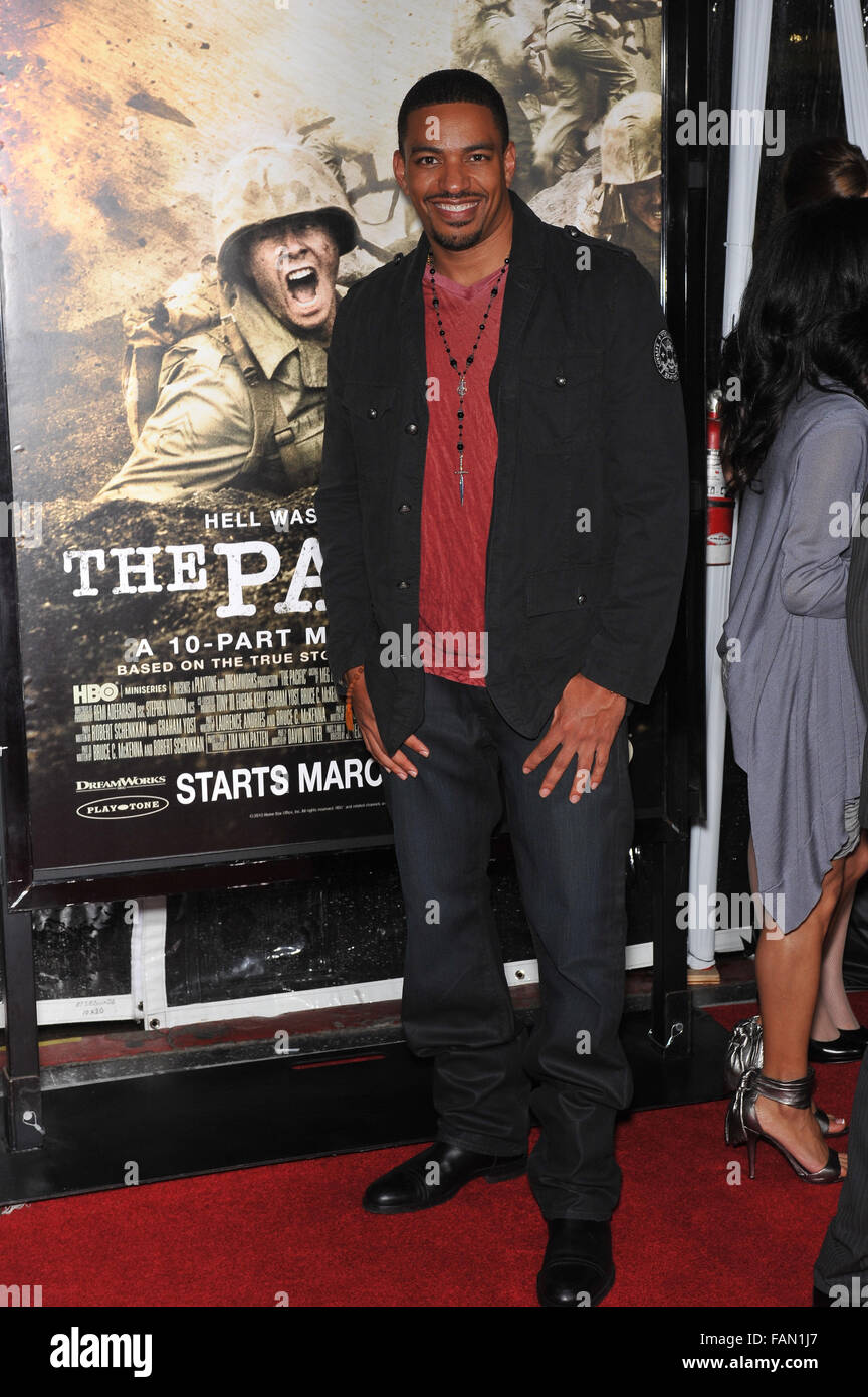 LOS ANGELES, CA - FEBRUARY 24, 2010: Laz Alonso at the premiere of HBO ...