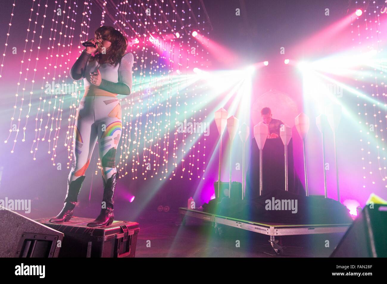 Rosemont Illinois USA. 31st Dec 2015. Singer MEGAN JAMES and