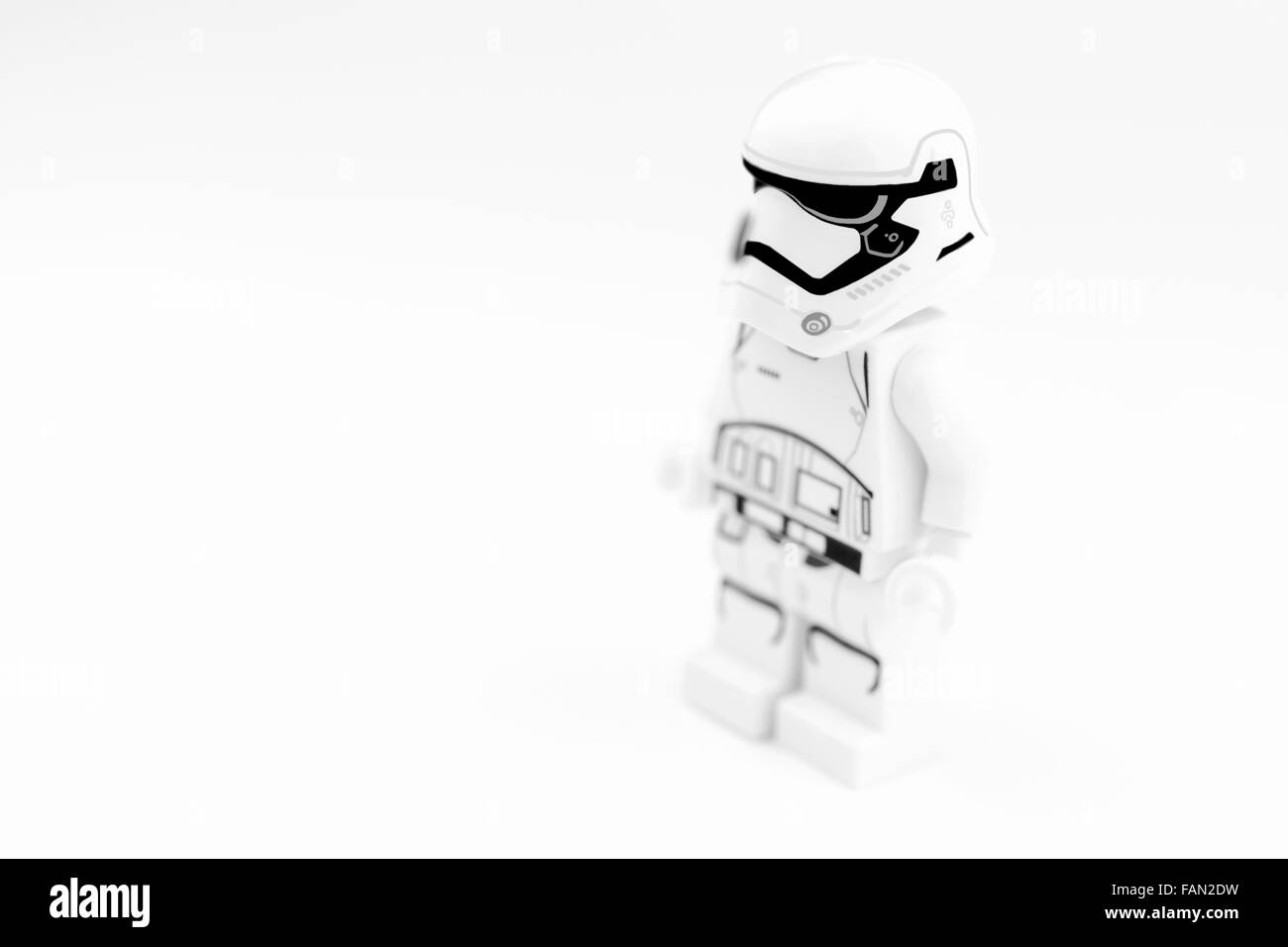 Star Wars: The Force Awakens, Stormtrooper new design Stock Photo