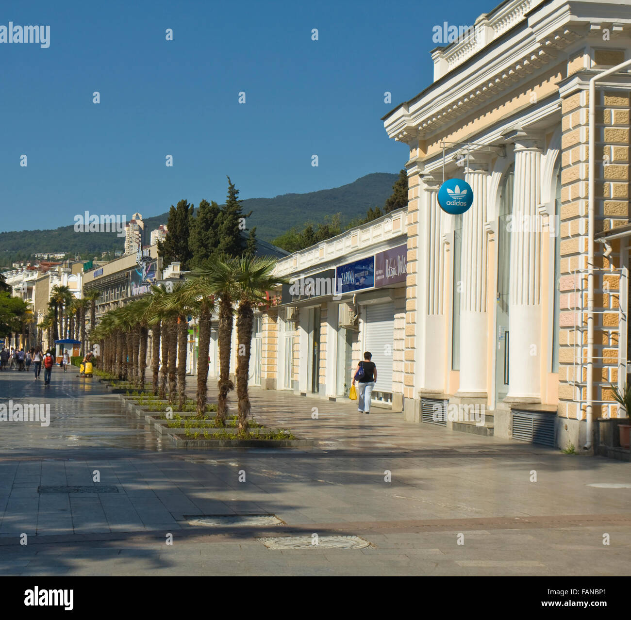 Yalta, Crimea, Ukraine May 18, 2012 sea embankment. Yalta is a best