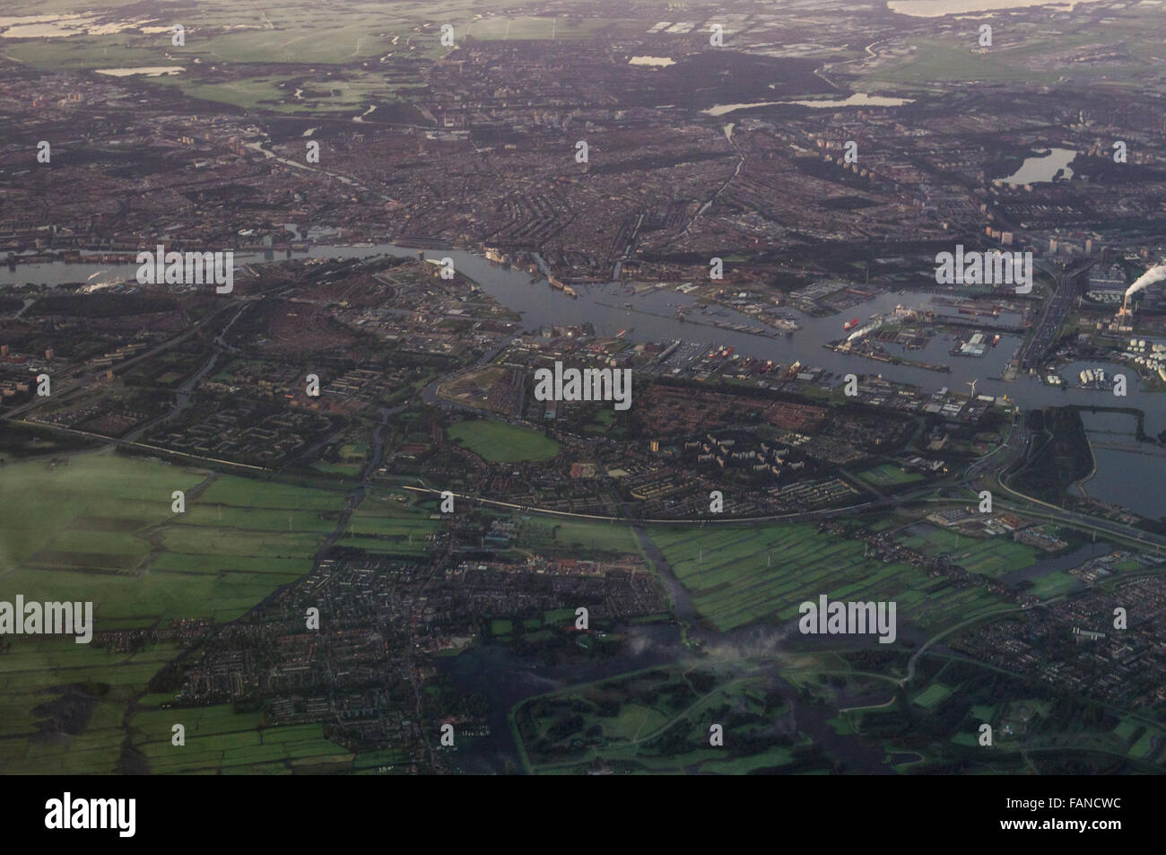 Aerial view dutch amsterdam schiphol hi-res stock photography and ...