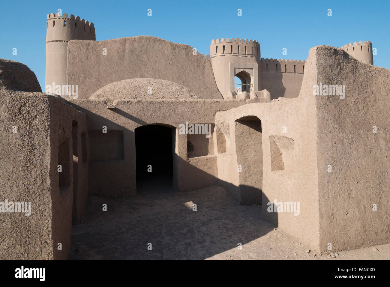 Desert citadel. Rayen. Iran. Stock Photo