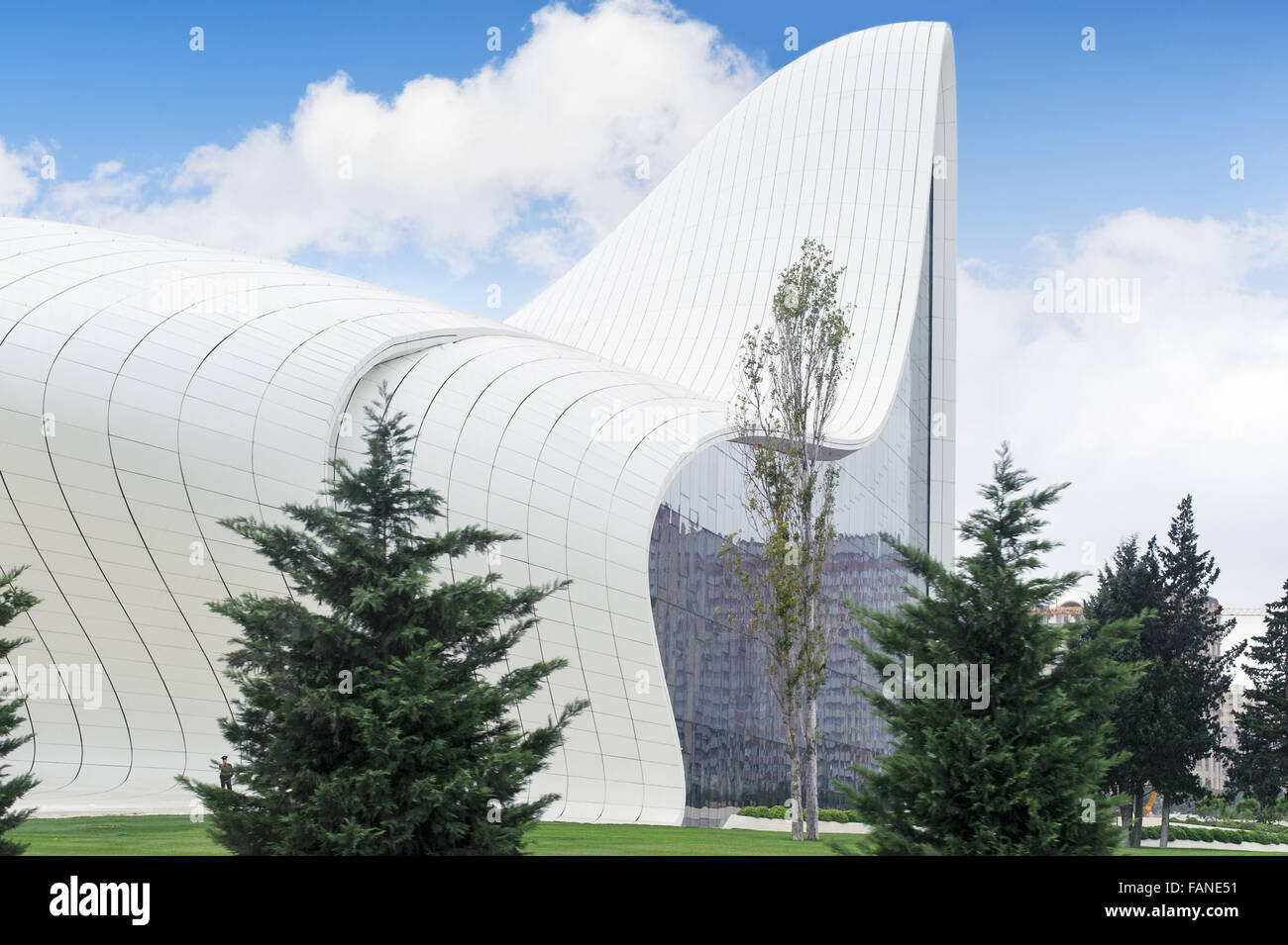 The Heydar Aliyev Center is a building complex in Baku designed by Iraqi British architect Zaha Hadid. Stock Photo