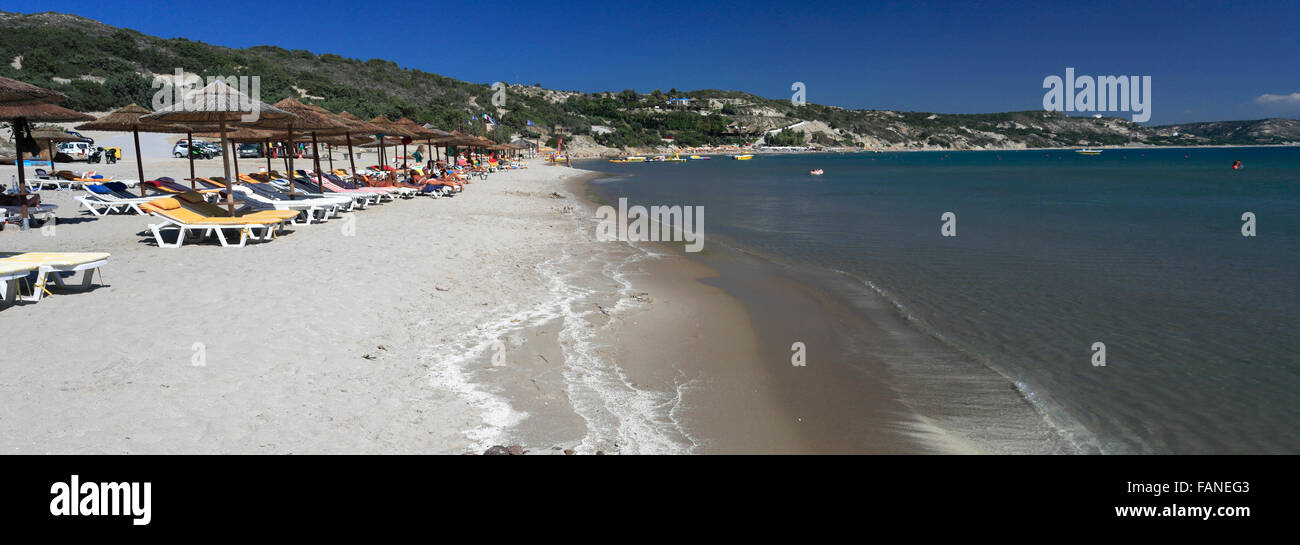 Summer, Paradise Beach, Kefalos Bay, Kefalos town, Kos Island, Dodecanese group of islands, South Aegean Sea, Greece. Stock Photo
