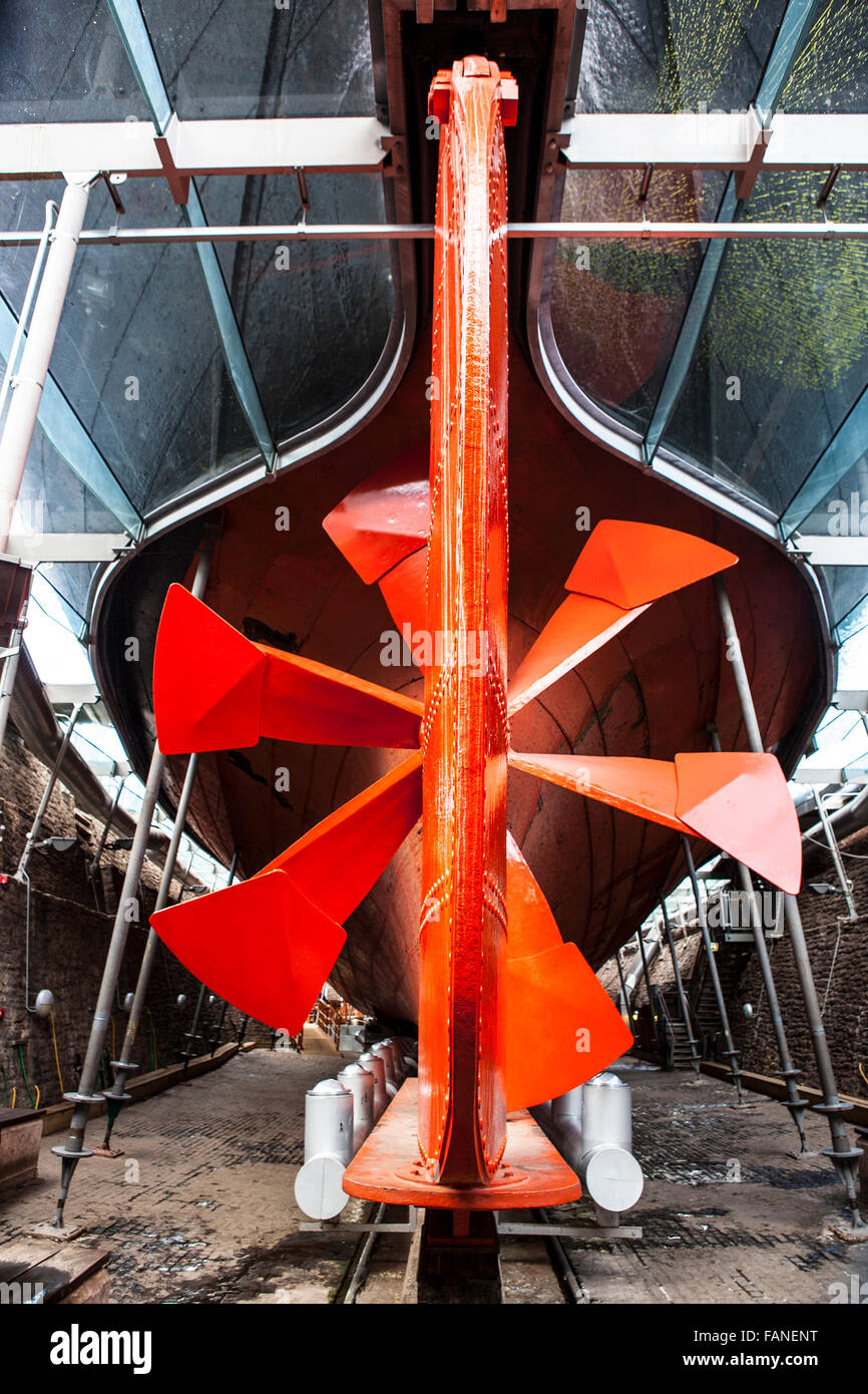 Propeller blades of the SS Great Britain in Bristol Stock Photo