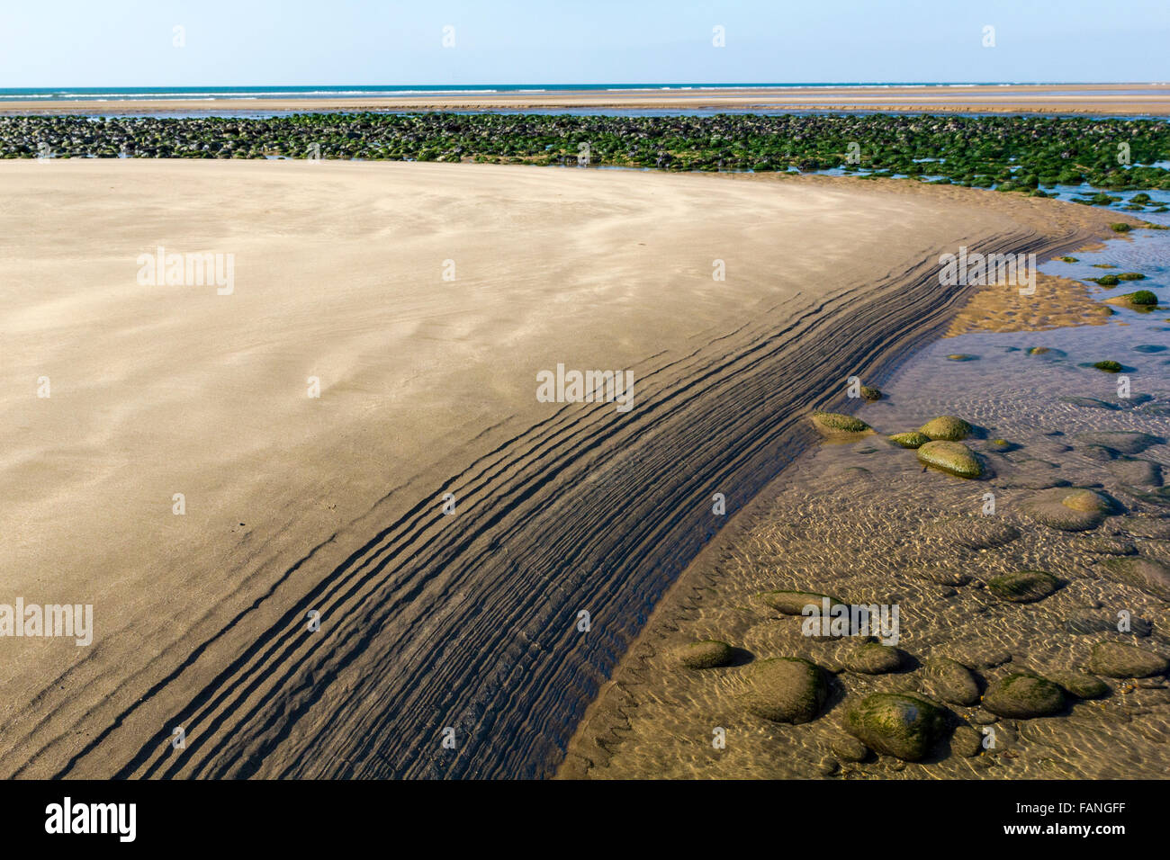 Ripples In The Sand - Pattern Made on Northam Beach by the Outgoing ...
