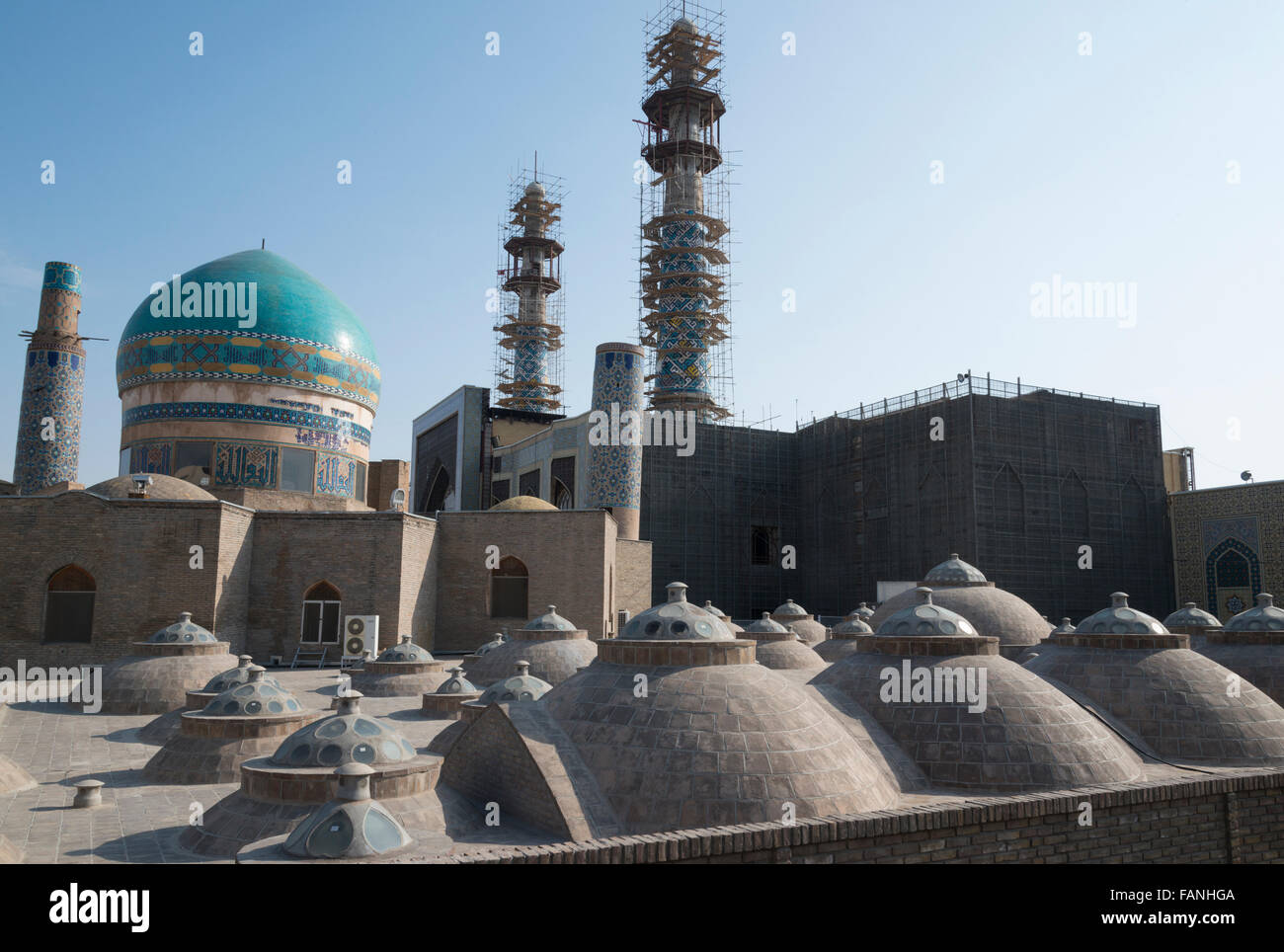 Around the Shrine complex. Haram e Razavi. Mashhad. Iran. Stock Photo