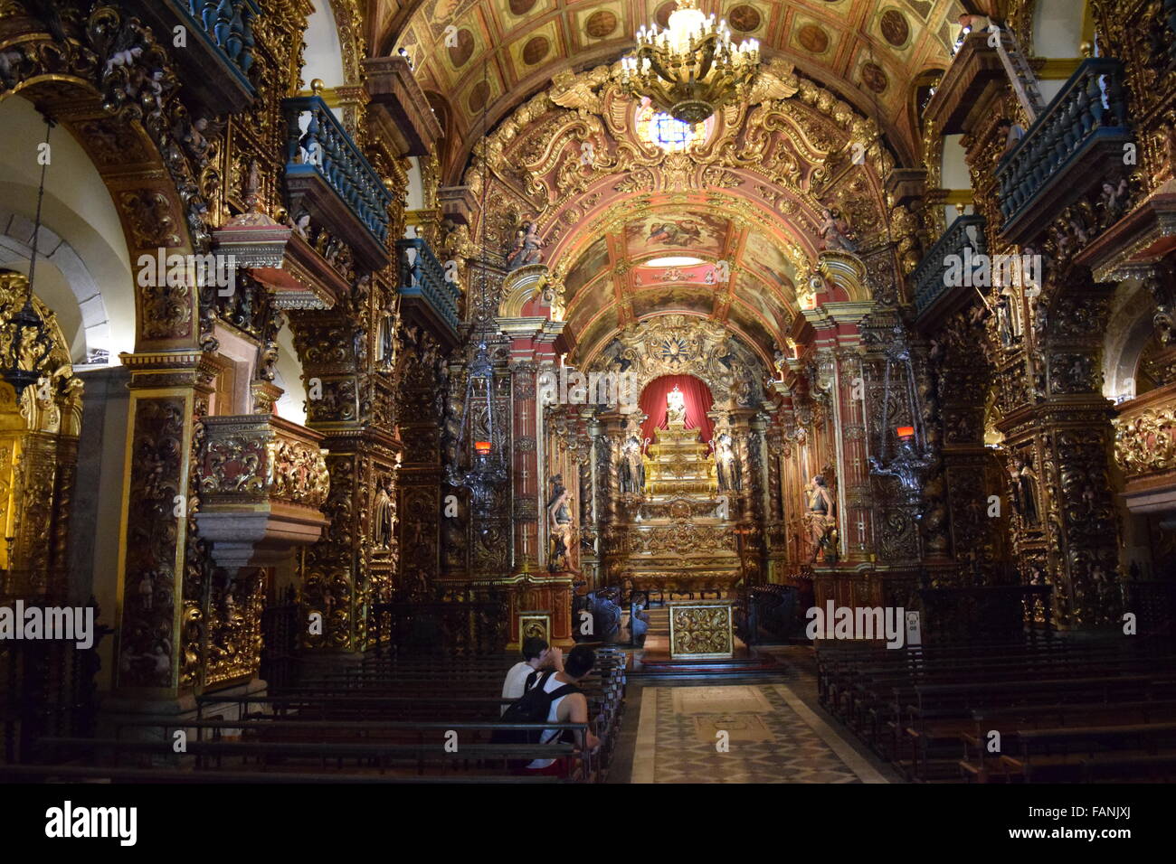 inside a beautiful church in Rio de Janeiro Stock Photo - Alamy