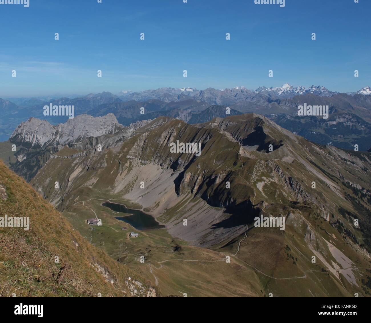 Lake Eissee, view from the Brienzer Rothorn Stock Photo - Alamy