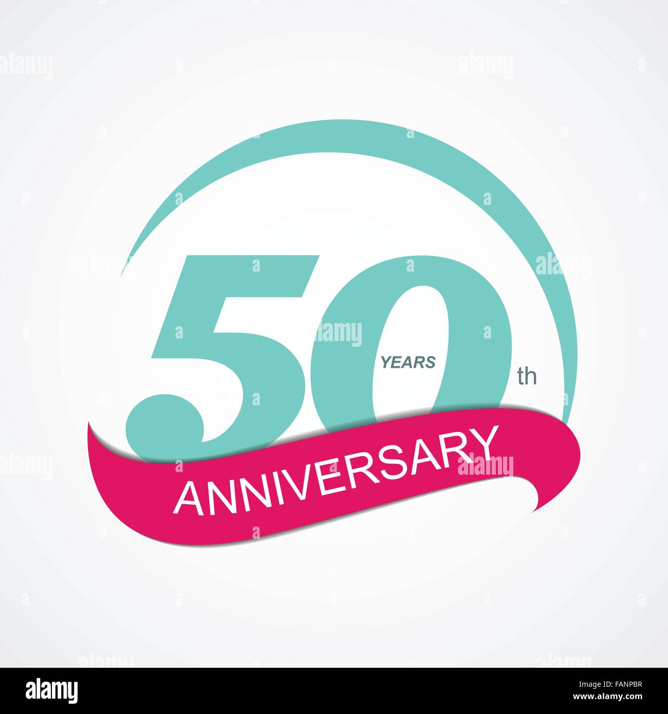 Template Logo 50 Anniversary Vector Illustration Stock Vector Image ...