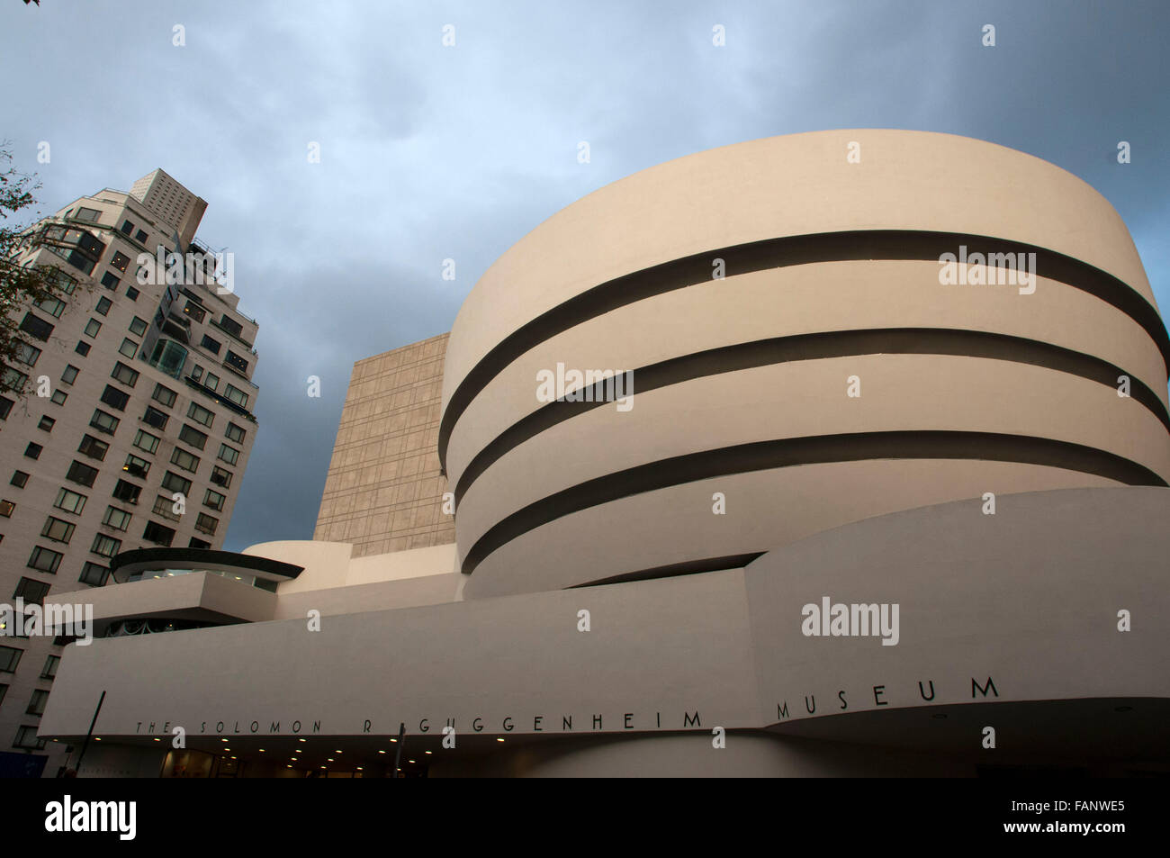 NEW YORK Solomon R. Guggenheim Museum. 1071 Fifth Avenue and 89th Street. Tel 212-423-3500. (Sun-Wed 10am-5: 45pm / Fri 10am-5: Stock Photo