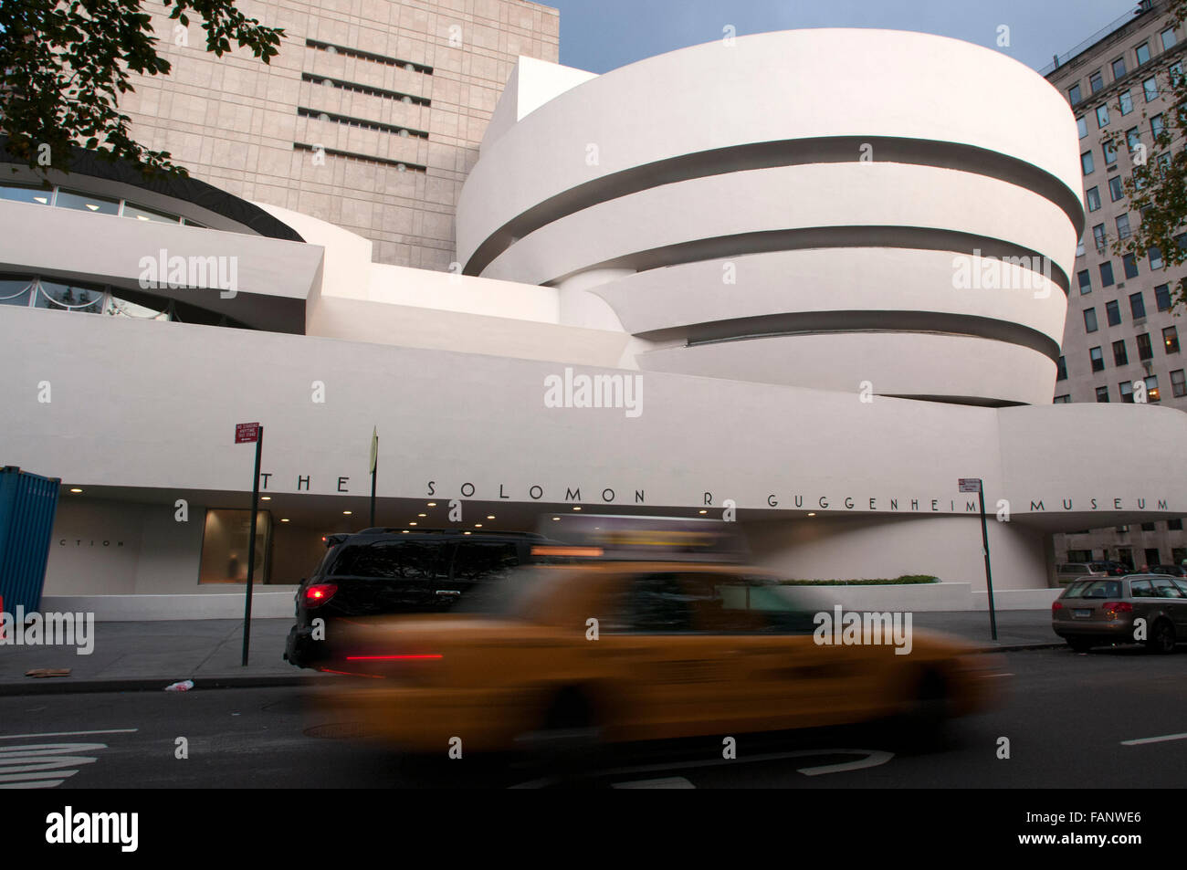 NEW YORK Solomon R. Guggenheim Museum. 1071 Fifth Avenue and 89th Street. Tel 212-423-3500. (Sun-Wed 10am-5: 45pm / Fri 10am-5: Stock Photo