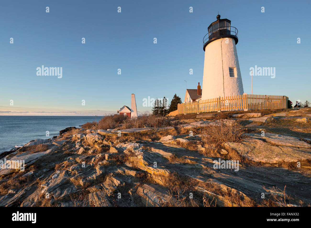 A view of Pemaquid Point Light in Bristol, Maine, USA Stock Photo Alamy