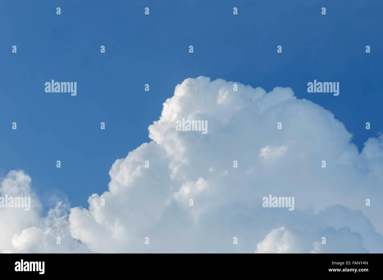 white clouds in the blue sky background Stock Photo
