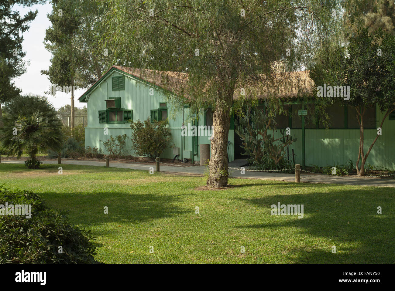 Residential house of David Ben-Gurion, Israel's first Prime Minister, 1886-1973, now a Museum, Kibbutz Sde Boker, Negev Stock Photo