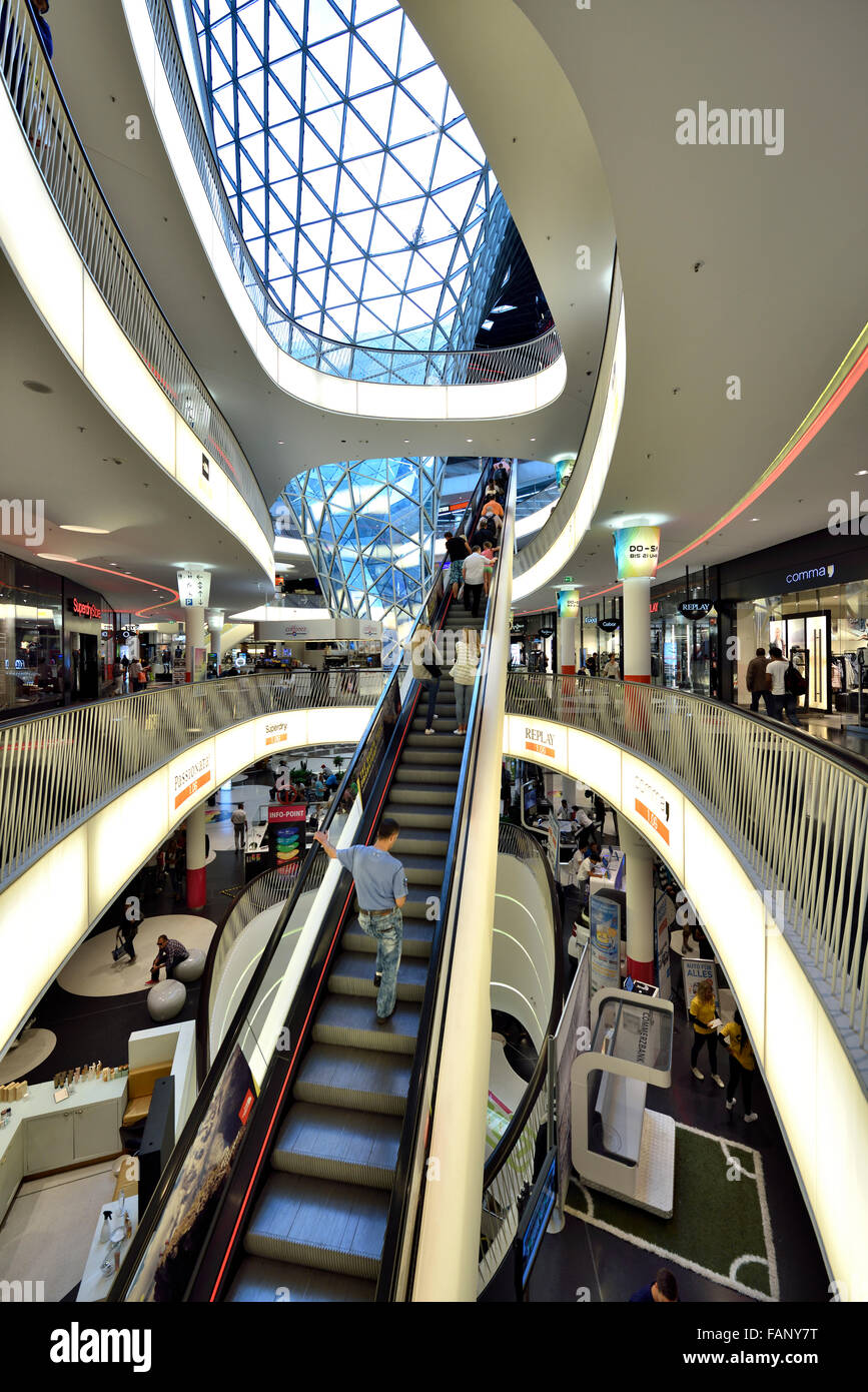 Longest selfsupporting escalator in Europe, shopping center MyZeil