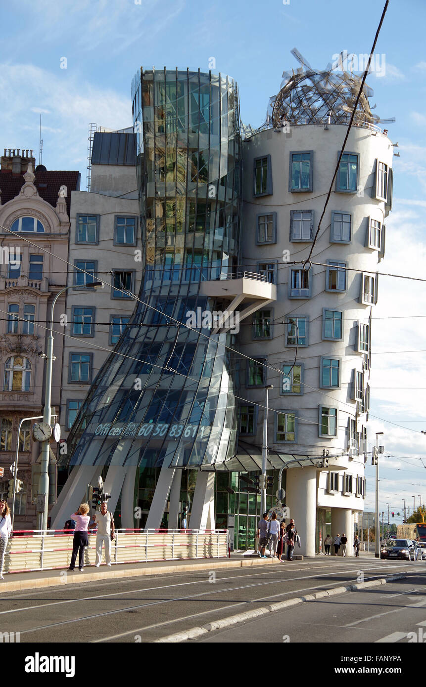 Prague, Dancing House, Frank Gehry, Czech Republic Stock Photo