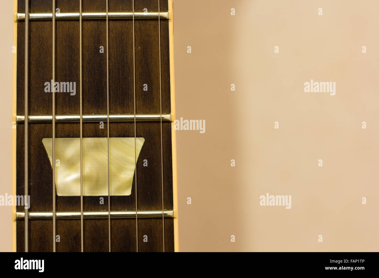 Guitar fret board Stock Photo