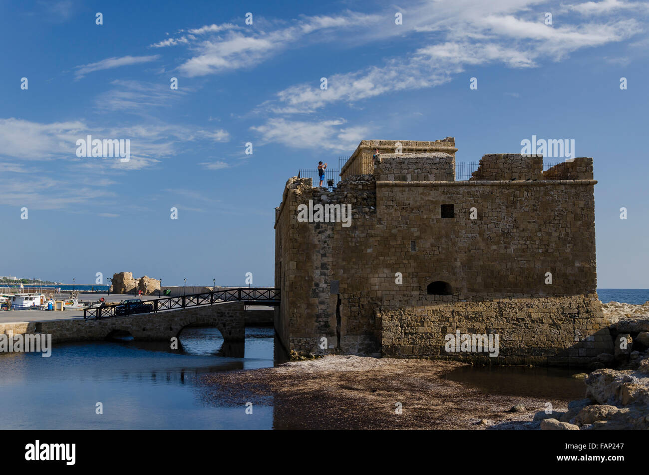 Medieval Castle of Paphos Stock Photo