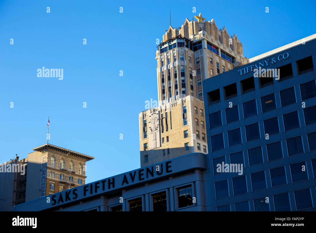 Saks Fifth Avenue, Union Square, San Francisco, California Stock Photo