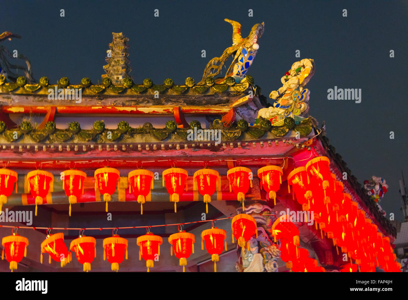 Cixian Temple dedicated to Matsu in Shilin, Taipei, Taiwan Stock Photo