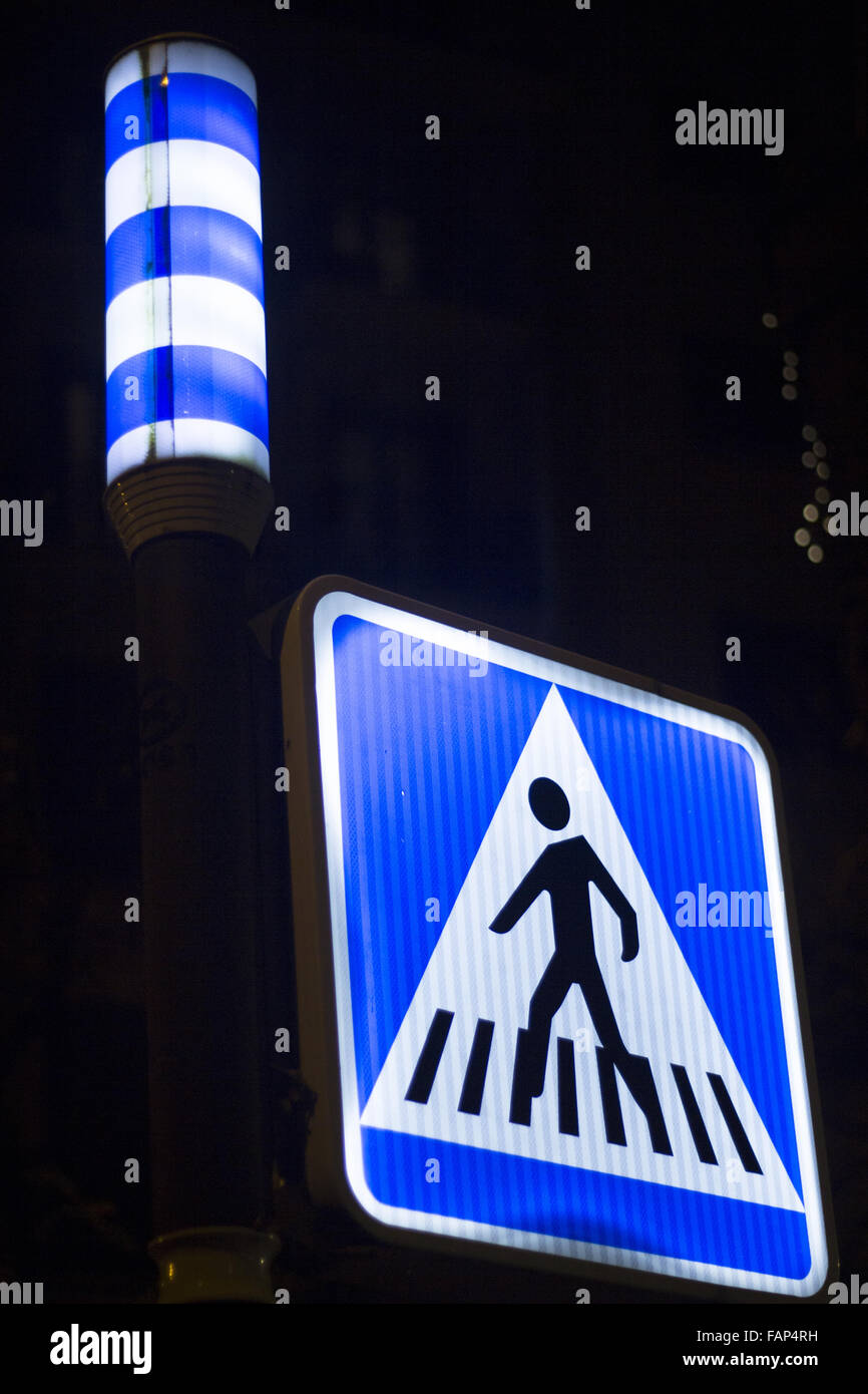 Pedestrian crossing traffic light sign photo Stock Photo - Alamy