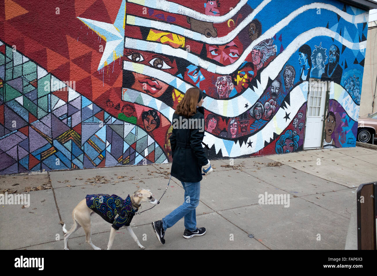 Women walking dog as art hires stock photography and images Alamy