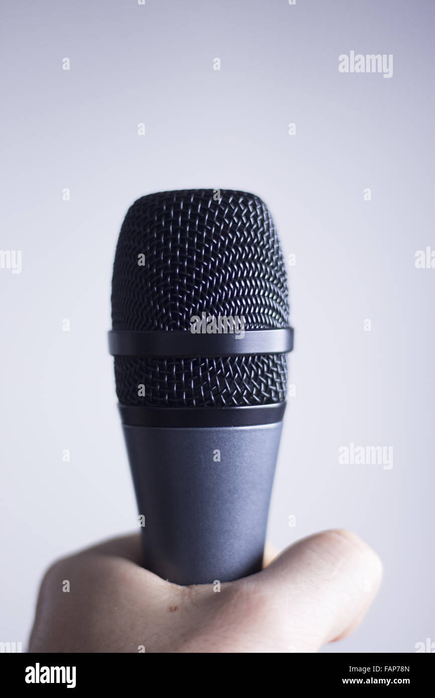 Audio recording vocal studio professional microphone to record singing