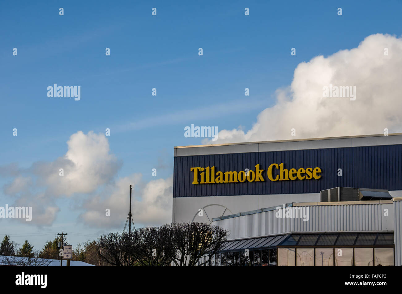 Creamery building and visitor center at the Tillamook CHeese Factory
