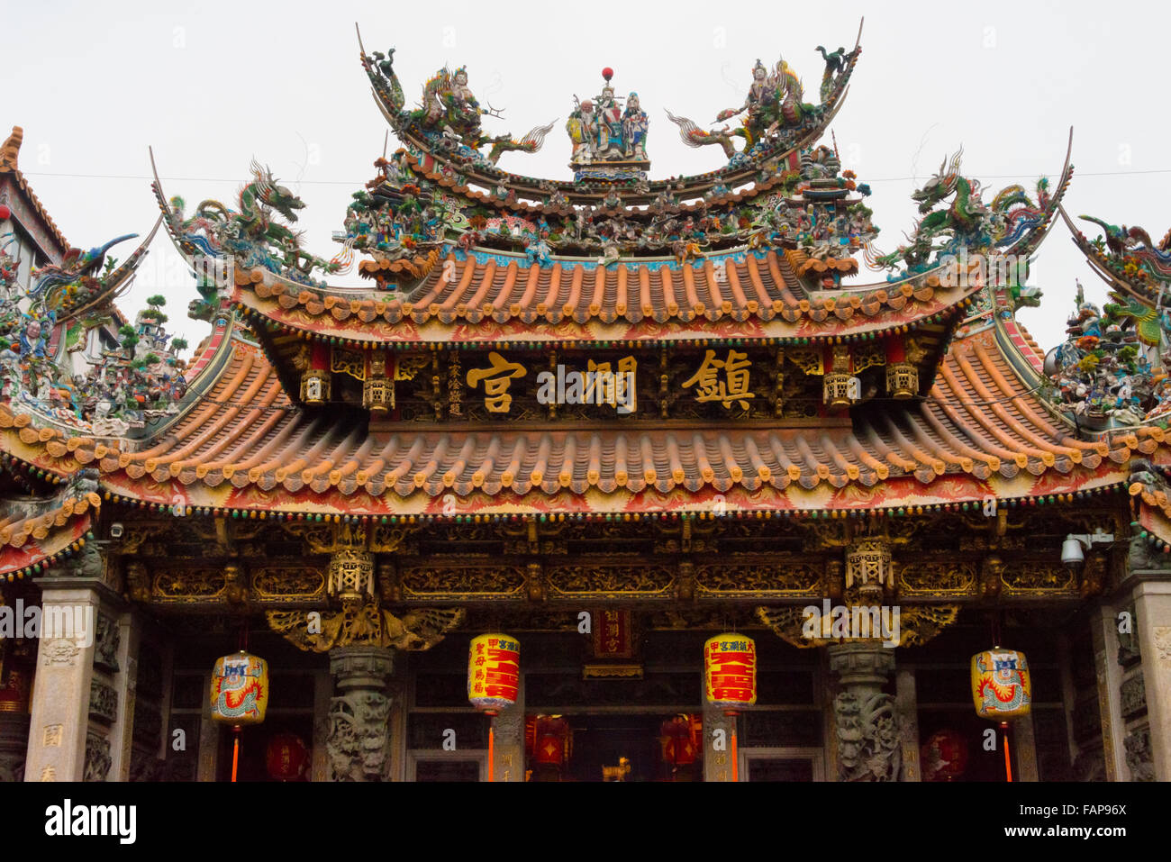 Tachia Chelan Temple dedicated to Matsu, Taichung, Taiwan Stock Photo