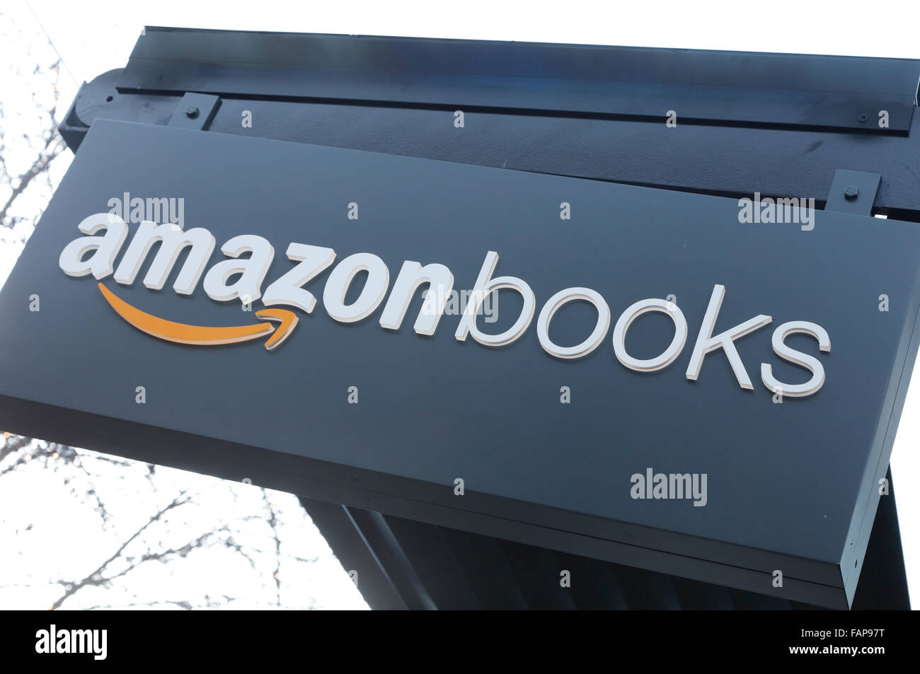 sign for Amazon Books bricks and mortar store, University Village