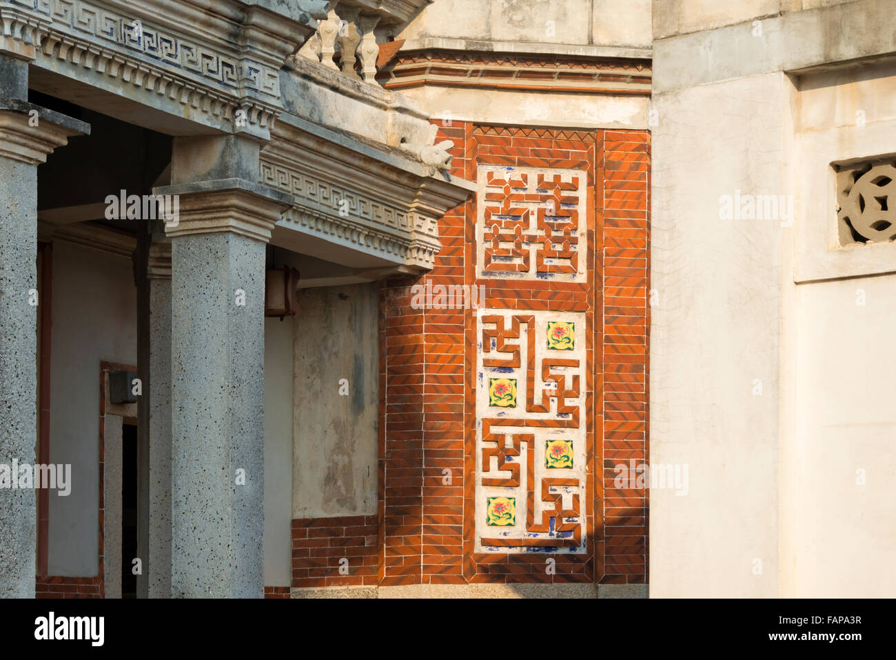 Western building of Huang Clan, Shuitou Settlement, Jinchen Town, Kinmen, Taiwan Stock Photo