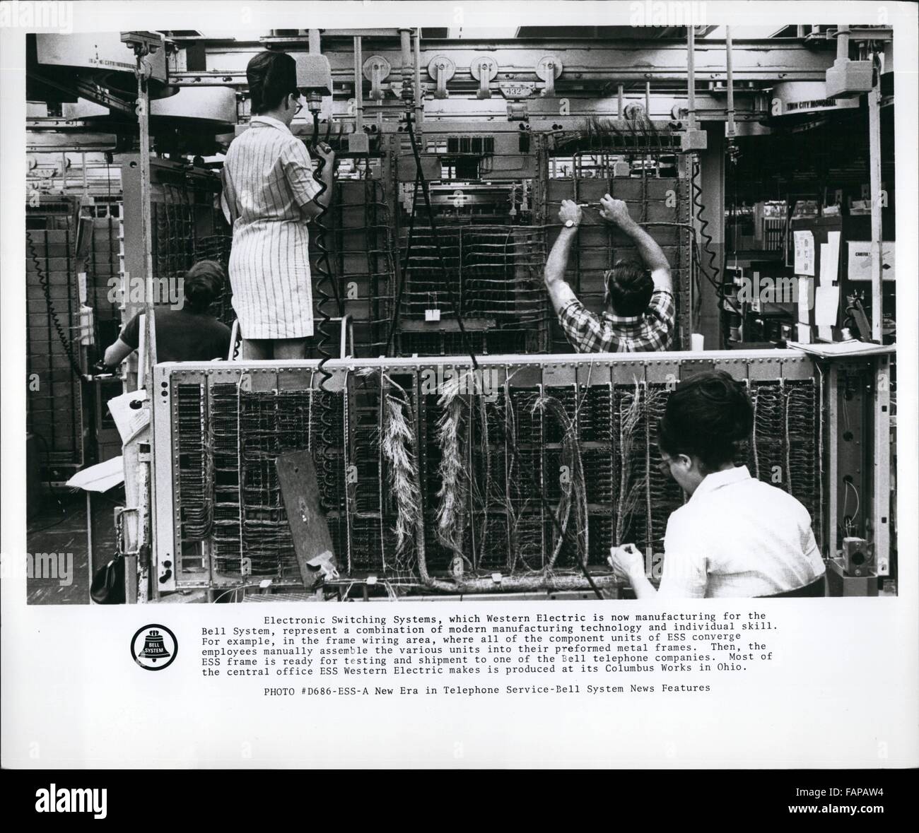 1962 electronic switching systems western hires stock photography and