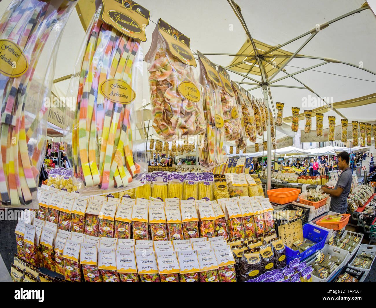Outdoor market in theCampo dè Fiori in the centro storico area of Rome