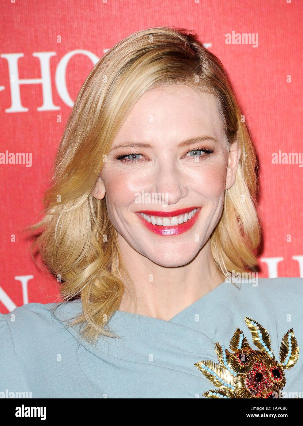 Cate Blanchett at arrivals for The 27th Annual Palm Springs International Film Festival Awards Show, Palm Springs Convention Center, Palm Springs, CA January 2, 2016. Photo By: Elizabeth Goodenough/Everett Collection Stock Photo