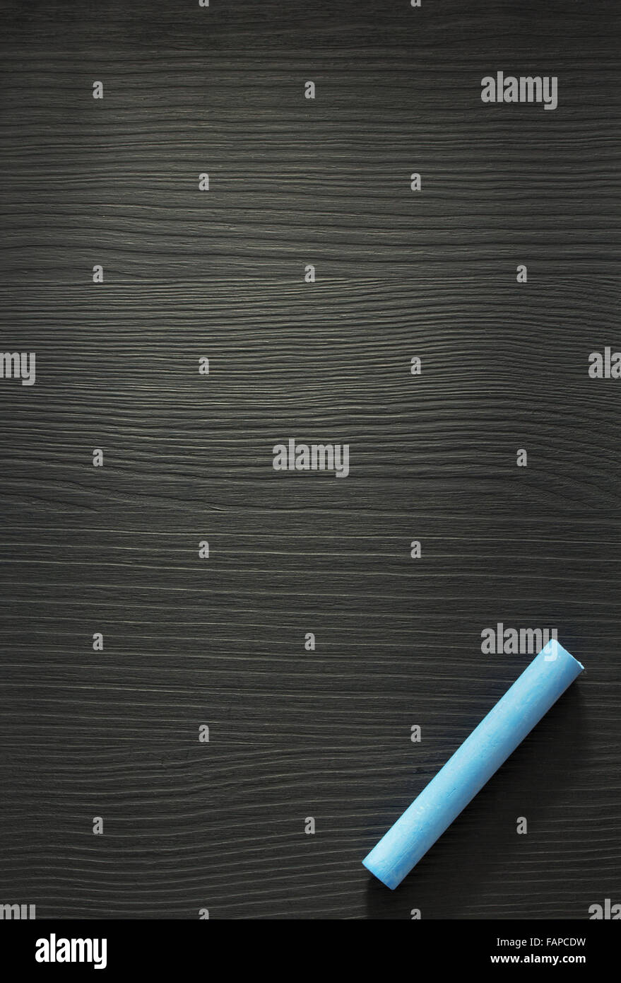 blue chalk on wooden texture Stock Photo
