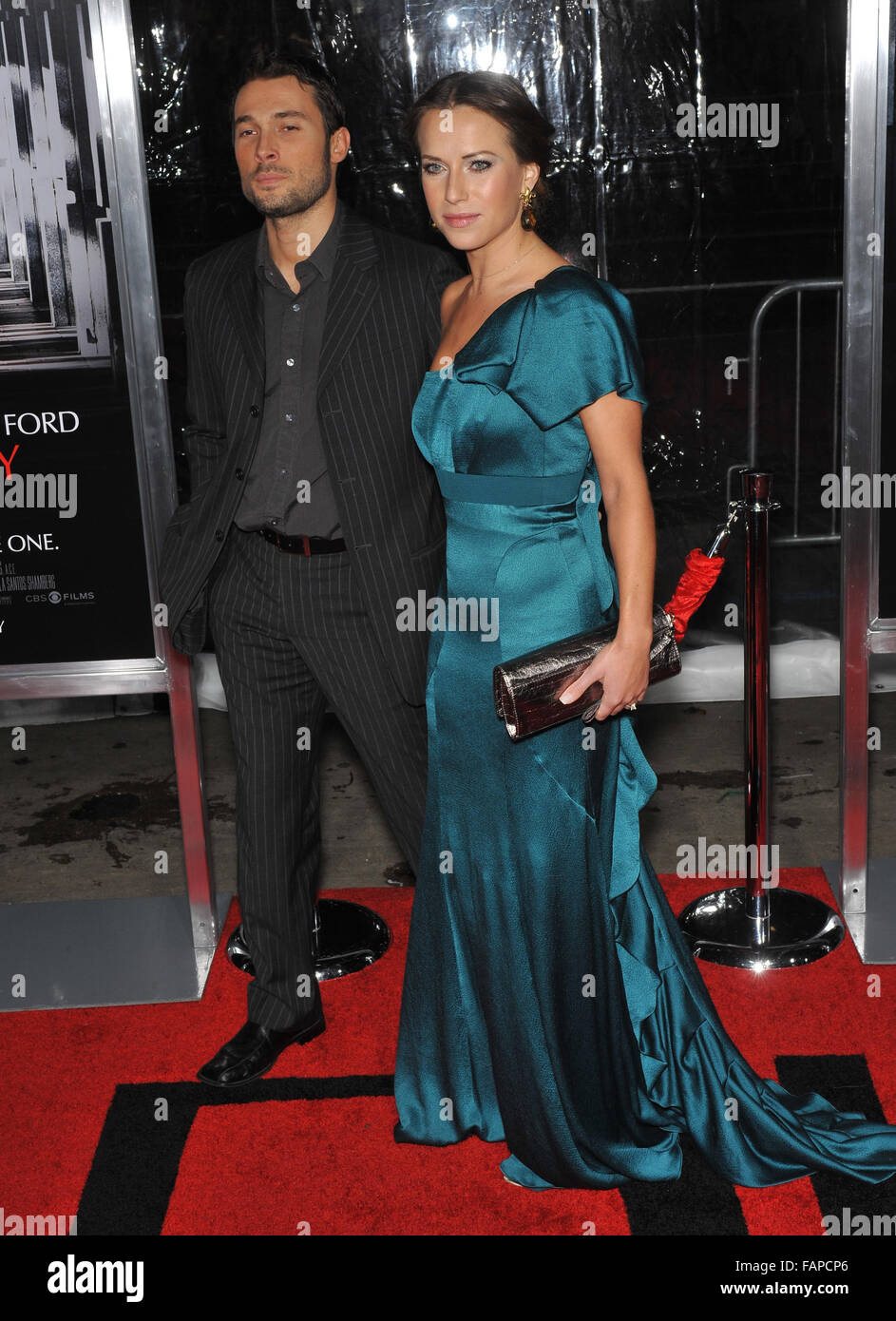 LOS ANGELES, CA - JANUARY 19, 2010: Edyta Sliwinska & husband Alec mazo at the premiere of 'Extraordinary Measures' at Grauman's Chinese Theatre, Hollywood. Stock Photo
