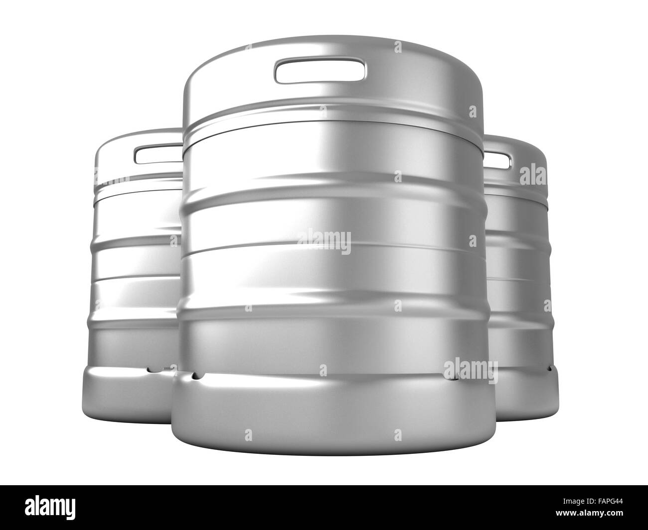 3d render of beer kegs isolated over white background Stock Photo Alamy