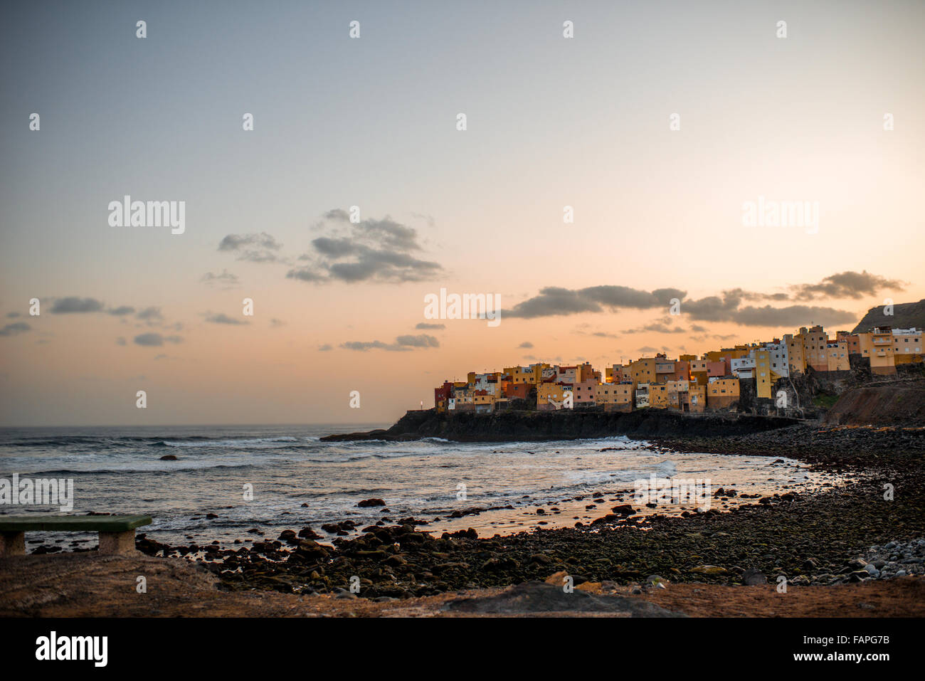 El Roque old town on the nothern part of Gran Canaria island on the morning Stock Photo