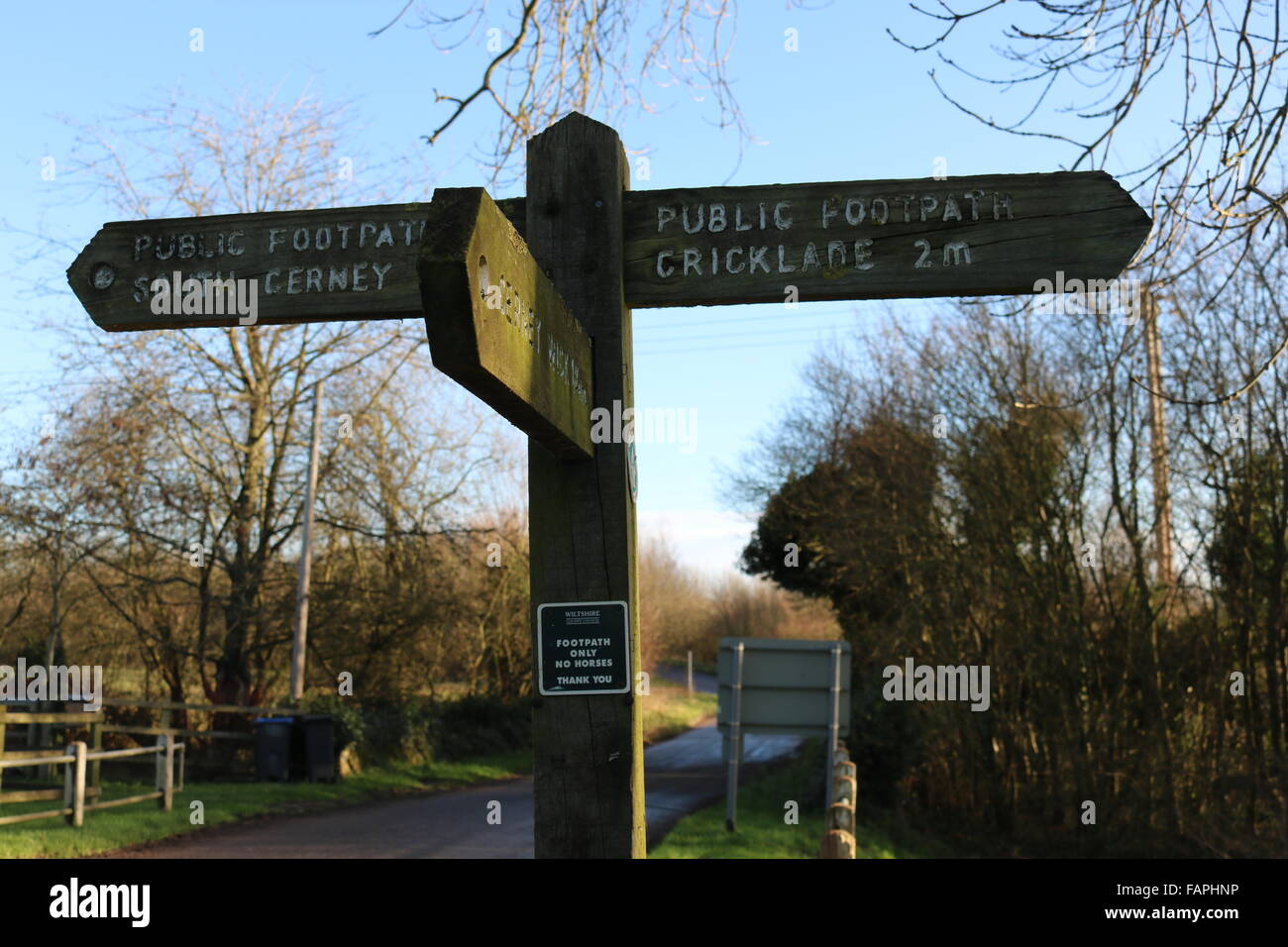 Cotswold Water Park sign for South Cerney and Cricklade Stock Photo Alamy