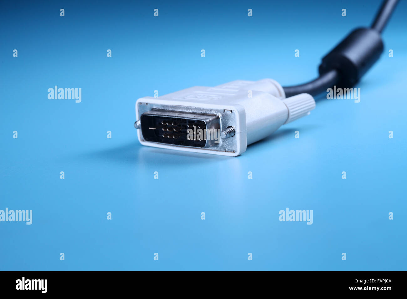 close up of the monitor cable Stock Photo
