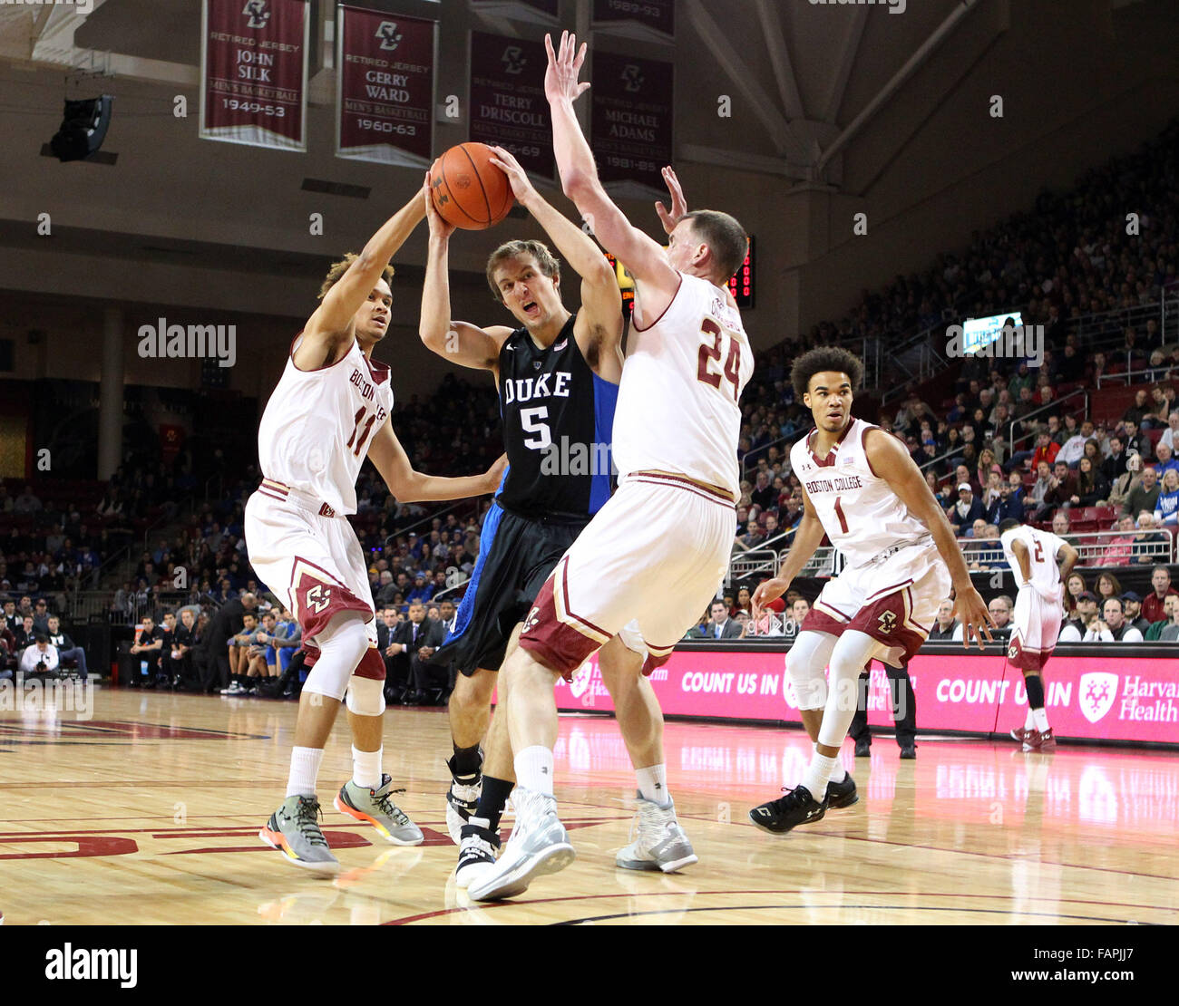 Conte Forum. 2nd Jan, 2016. MA, USA; Duke Blue Devils Guard Luke ...