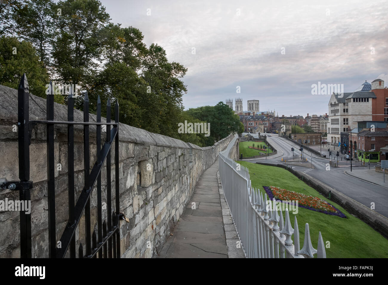 York, Minster from the City Walls Stock Photo - Alamy