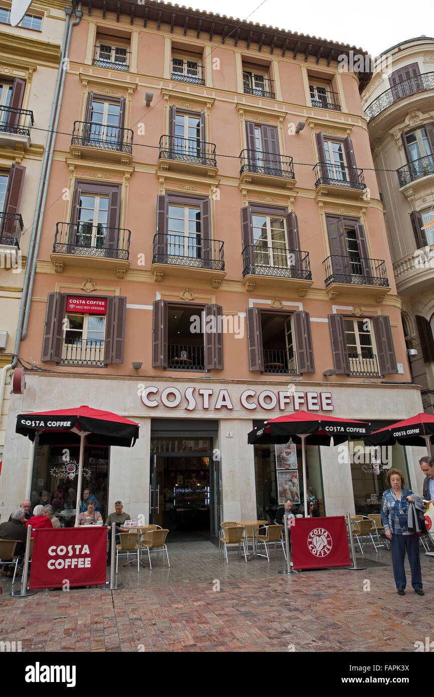 Costa coffee shop in Malaga Stock Photo Alamy