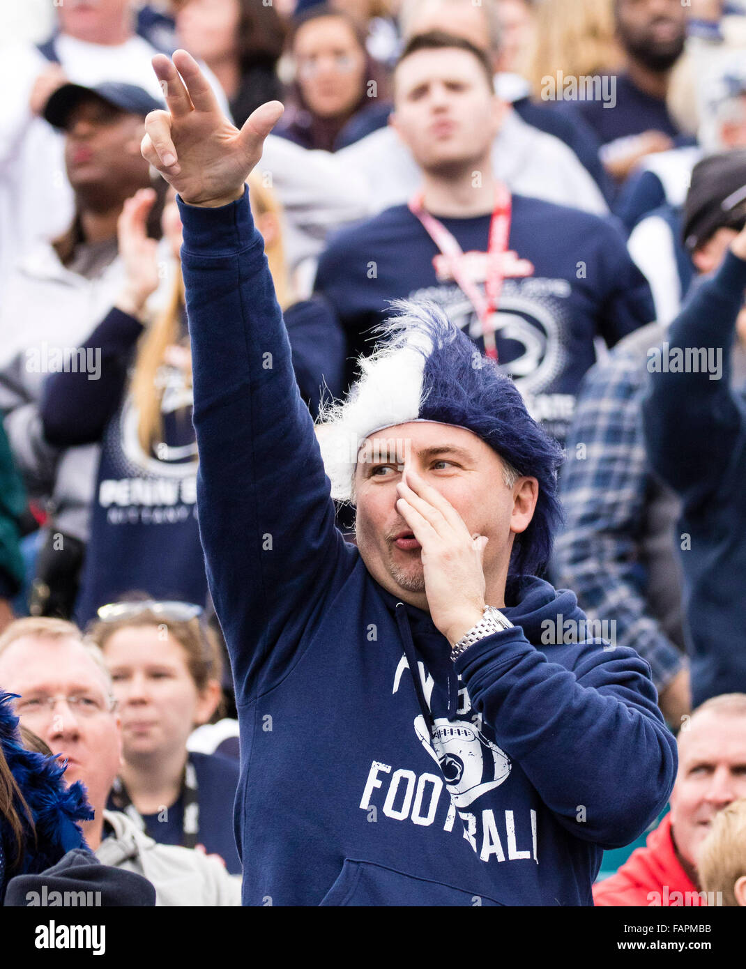 Jacksonville FL, USA. 2nd Jan, 2016. Penn State Nittany Lions fan