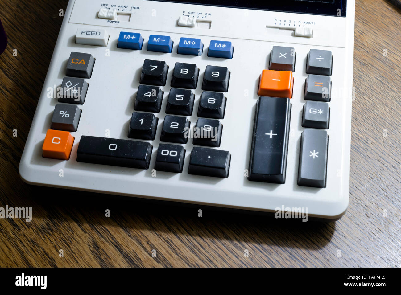 Electronic calculator Stock Photo