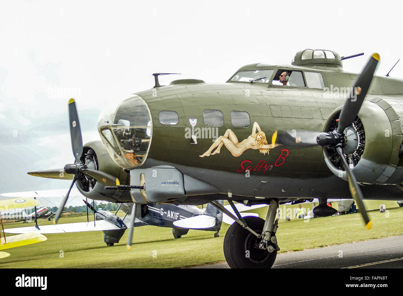 Sally B nose art Stock Photo